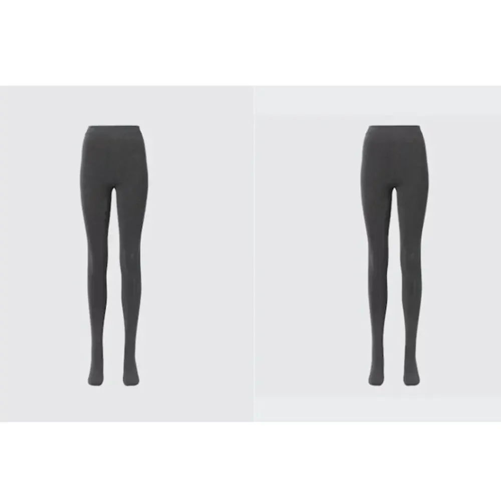 NEW NWT  HeatTech Women's Extra‎ Warm Pile Lined Footed Tights Grey Medium Lot